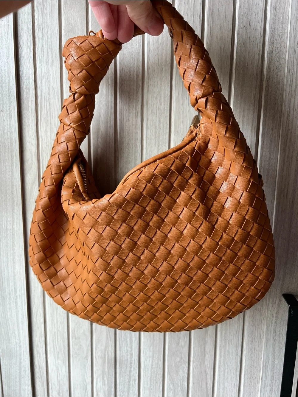Anthropologie Melie Bianco Woven Mini Hobo Bag
